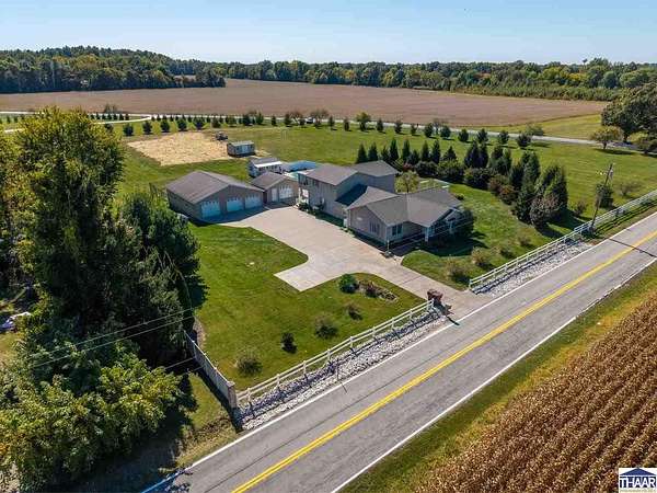 3.16 Acres of Land with Home for Sale in Terre Haute, Indiana