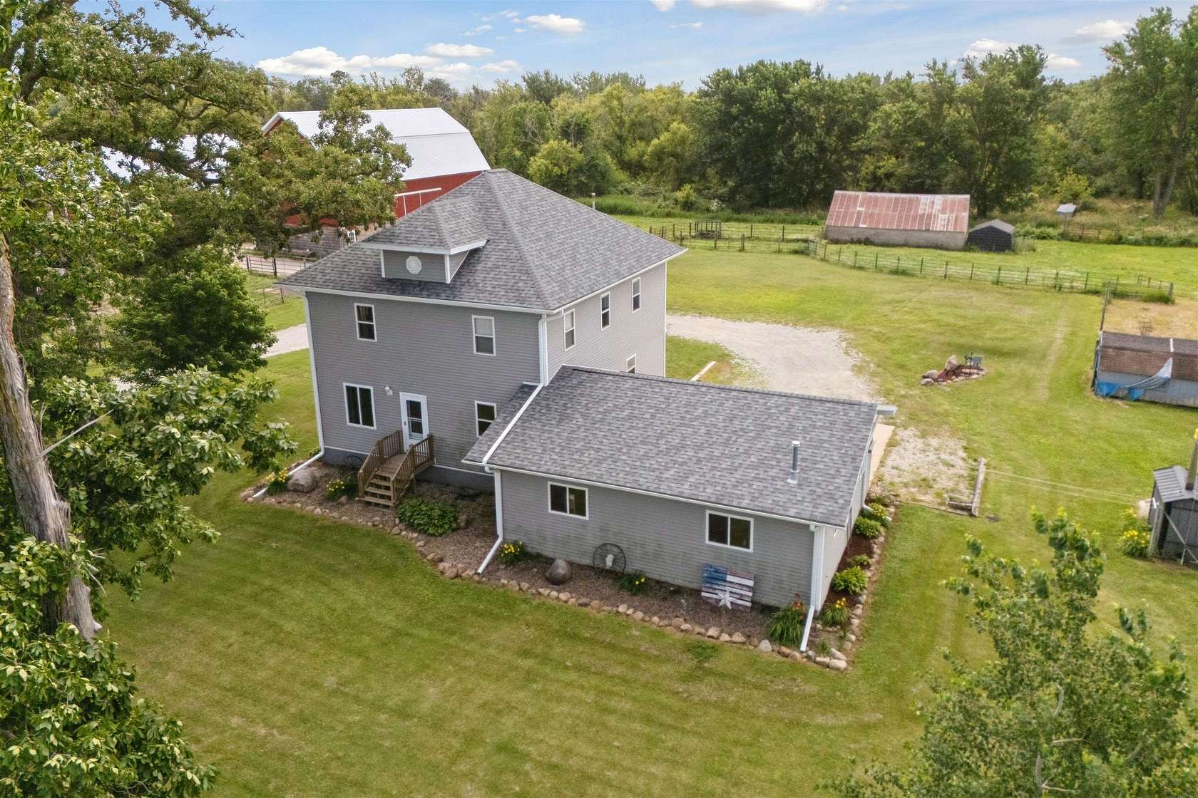 11.6 Acres of Land with Home for Sale in Fredericksburg, Iowa