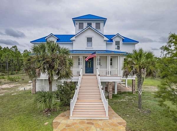 12.8 Acres of Land with Home for Sale in Carrabelle, Florida