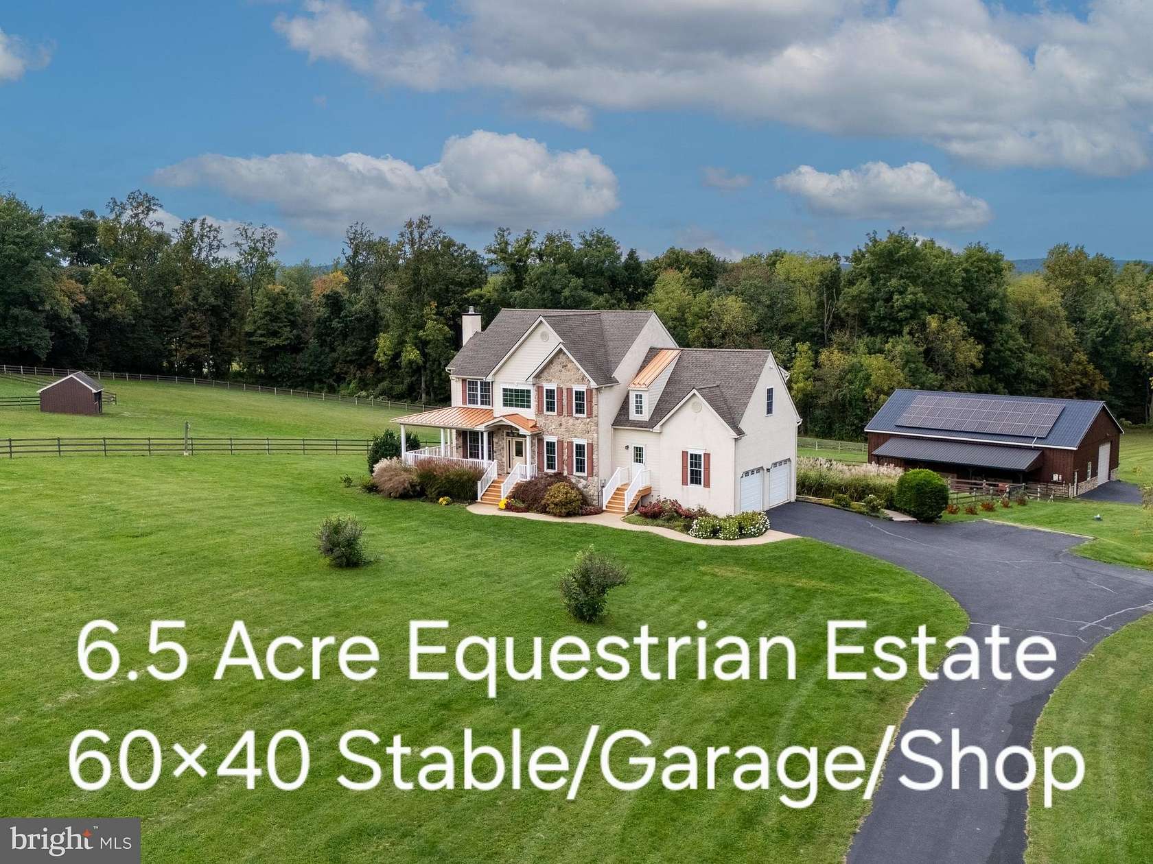 6.46 Acres of Land with Home for Sale in Honey Brook, Pennsylvania