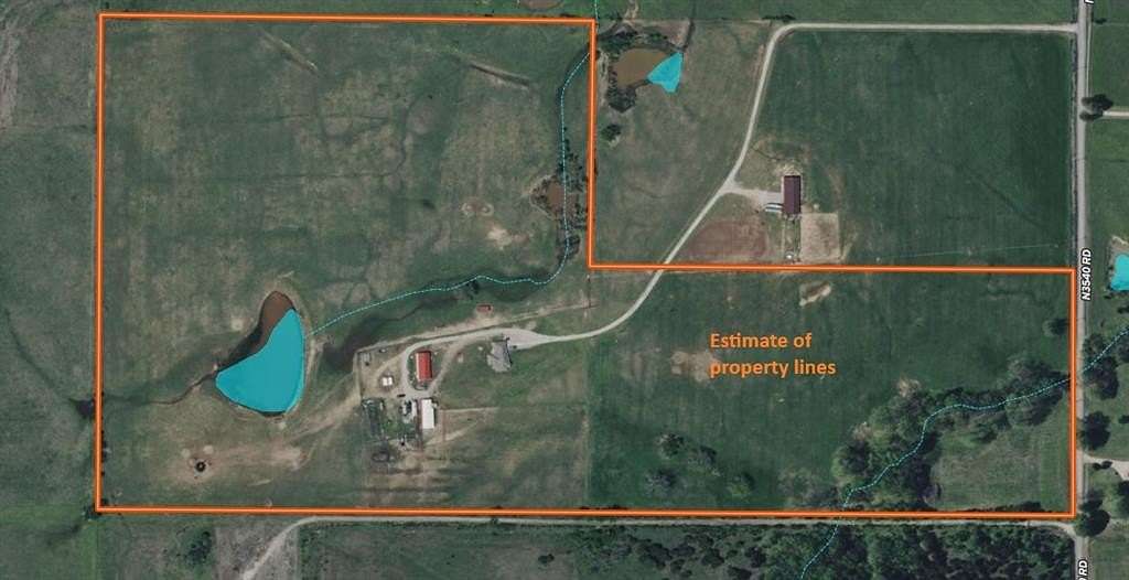 80 Acres of Agricultural Land with Home for Sale in Prague, Oklahoma