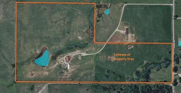 80 Acres of Agricultural Land with Home for Sale in Prague, Oklahoma
