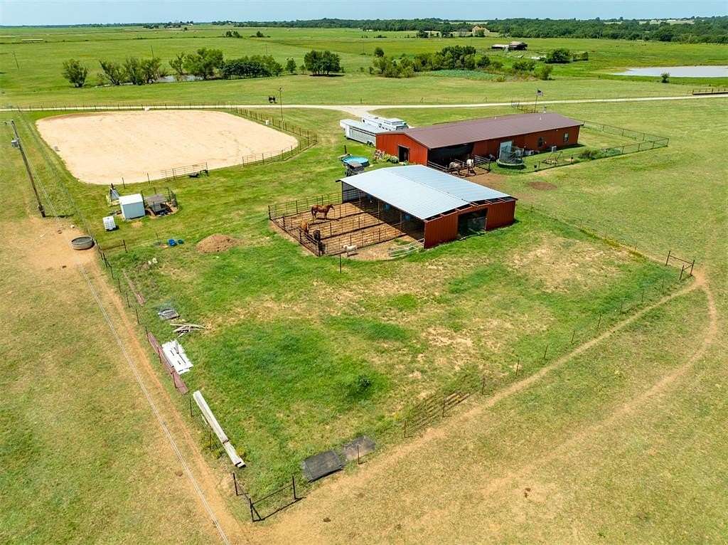 20 Acres of Agricultural Land with Home for Sale in Prague, Oklahoma