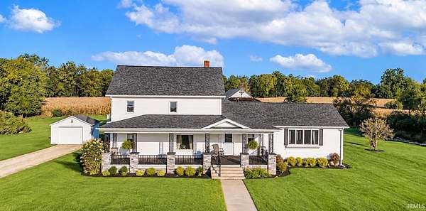 14 Acres of Land with Home for Sale in Wolcottville, Indiana
