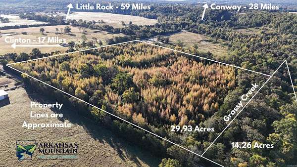 44.2 Acres of Land for Sale in Bee Branch, Arkansas