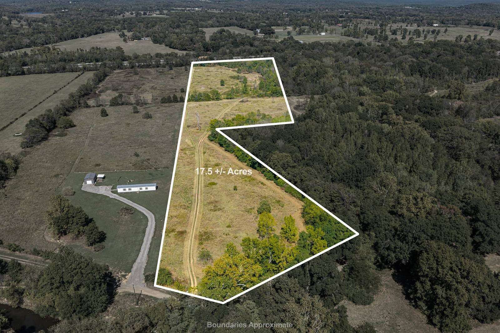 17.5 Acres of Land for Sale in Mulberry, Arkansas