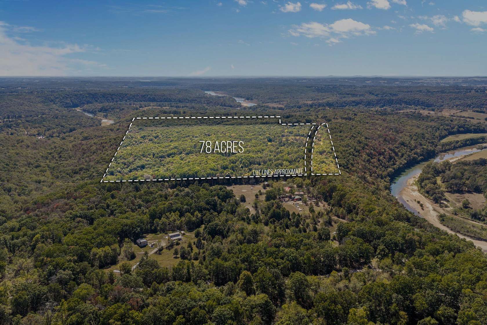 78 Acres of Recreational Land for Sale in Tecumseh, Missouri