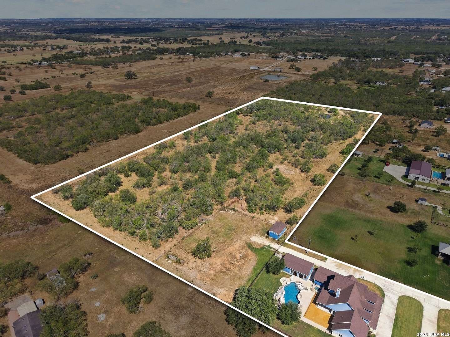 14.5 Acres of Land with Home for Sale in La Vernia, Texas