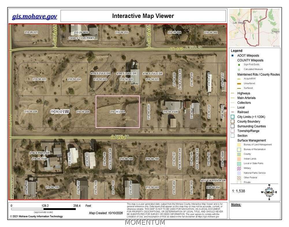 0.8 Acres of Residential Land for Sale in Topock, Arizona