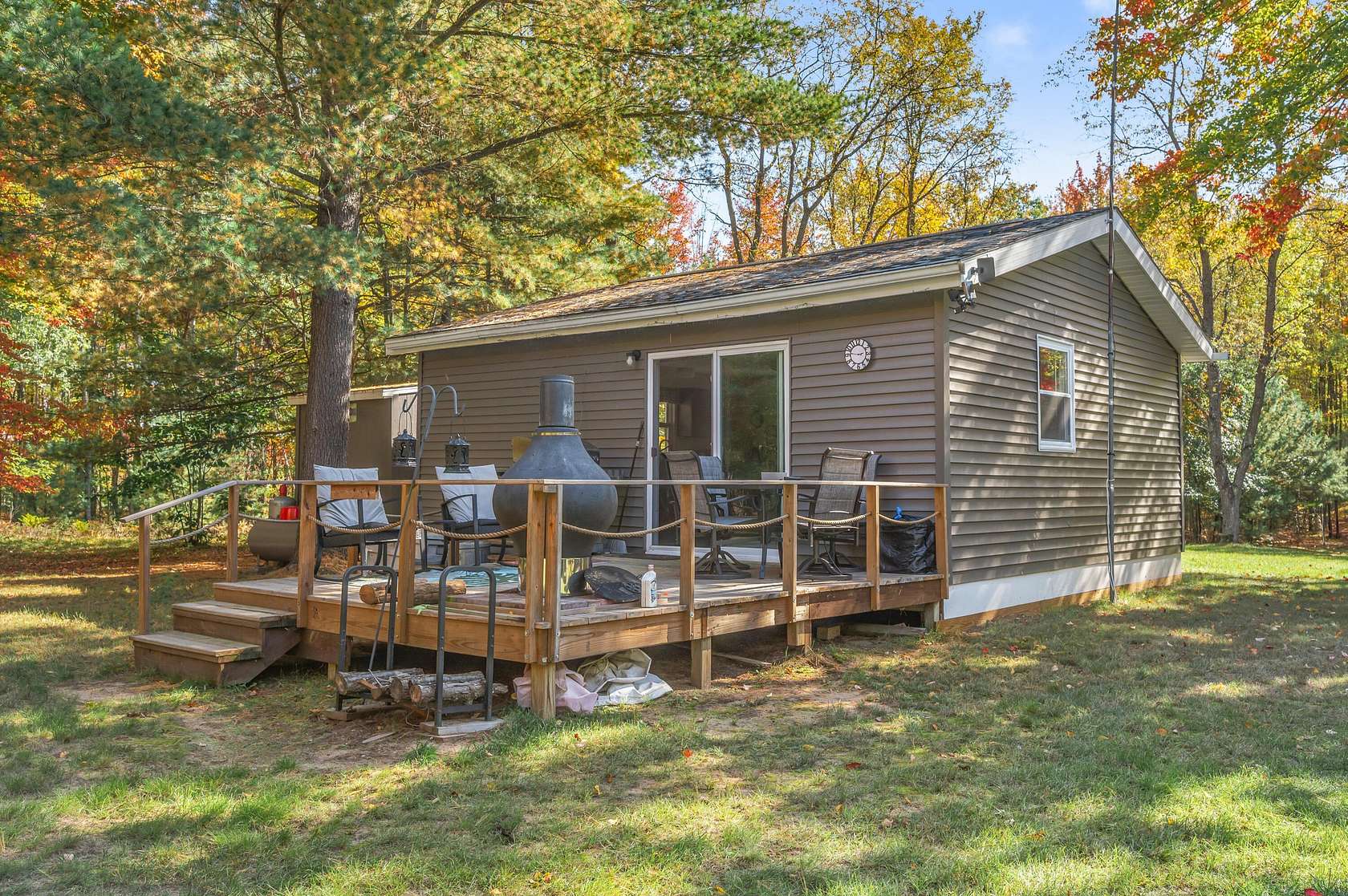 80 Acres of Recreational Land with Home for Sale in Sears, Michigan