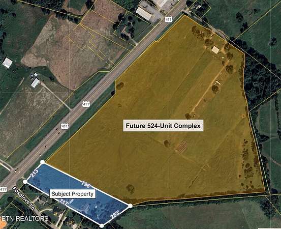 4.12 Acres of Mixed-Use Land for Sale in Maryville, Tennessee