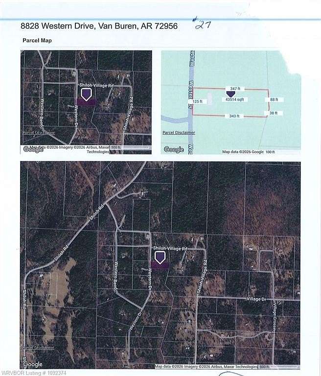 1 Acre of Residential Land for Sale in Van Buren, Arkansas