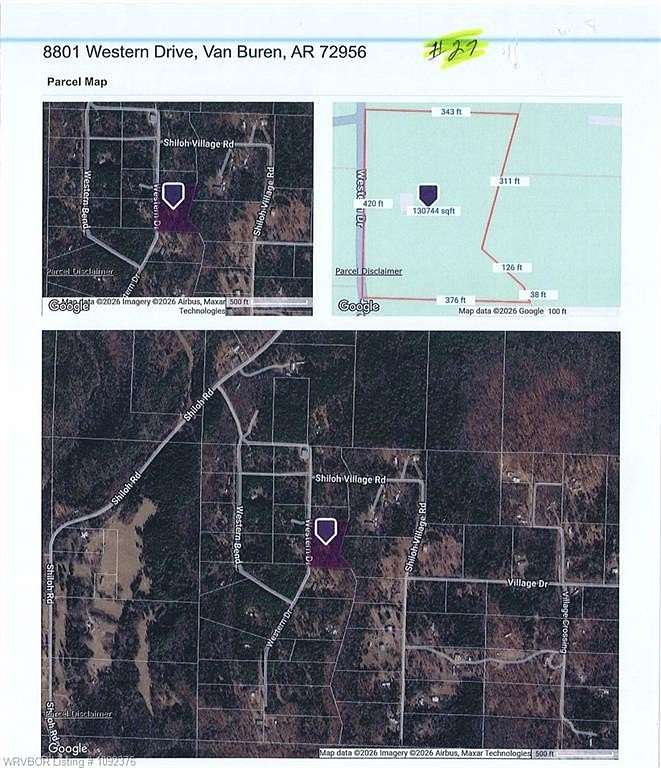 3 Acres of Residential Land for Sale in Van Buren, Arkansas