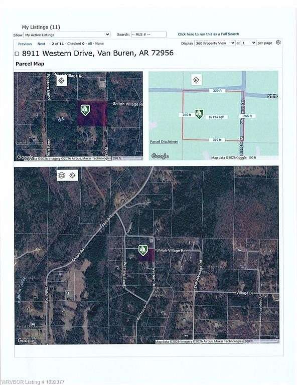 2 Acres of Residential Land for Sale in Van Buren, Arkansas