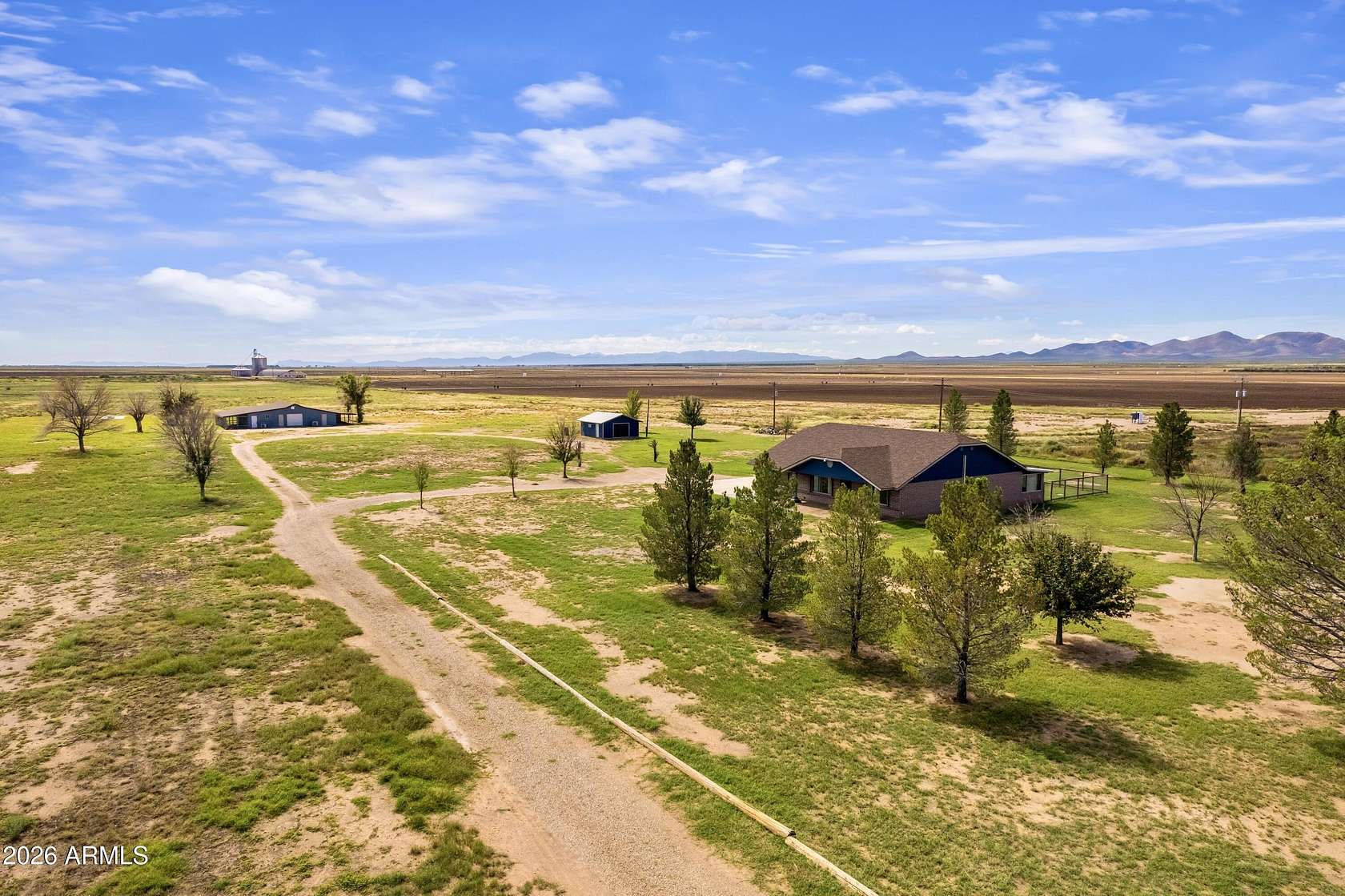 25 Acres of Agricultural Land with Home for Sale in Elfrida, Arizona