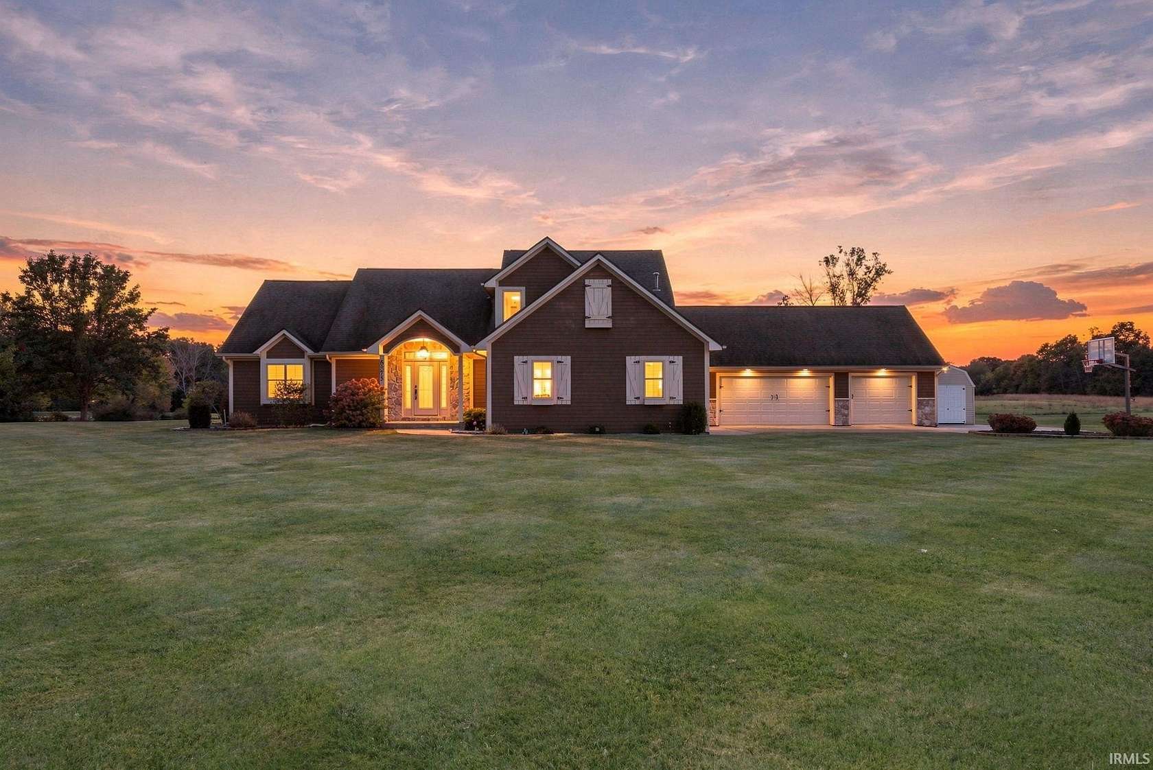 3.57 Acres of Land with Home for Sale in Huntington, Indiana