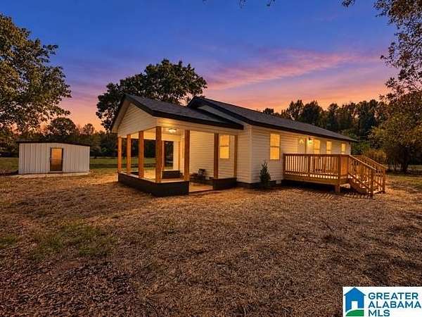 11.1 Acres of Recreational Land with Home for Sale in Columbiana, Alabama