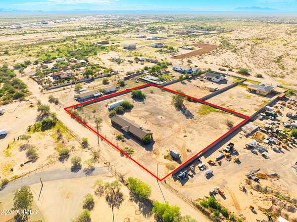 2.58 Acres of Land with Home for Sale in Wittmann, Arizona