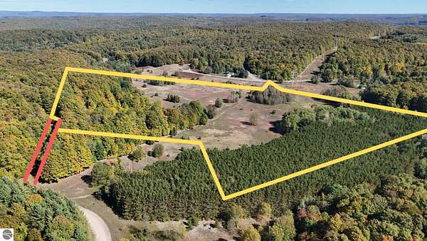27.3 Acres of Recreational & Residential Land for Sale in Bellaire, Michigan