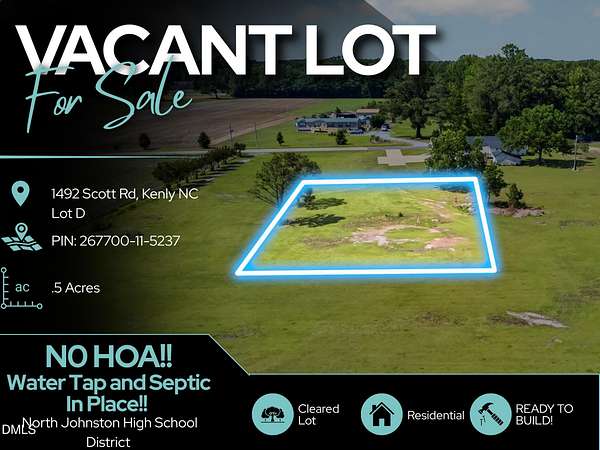 0.5 Acres of Residential Land for Sale in Kenly, North Carolina