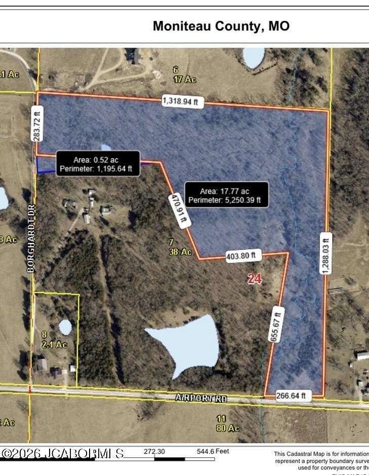 18 Acres of Recreational Land for Sale in California, Missouri