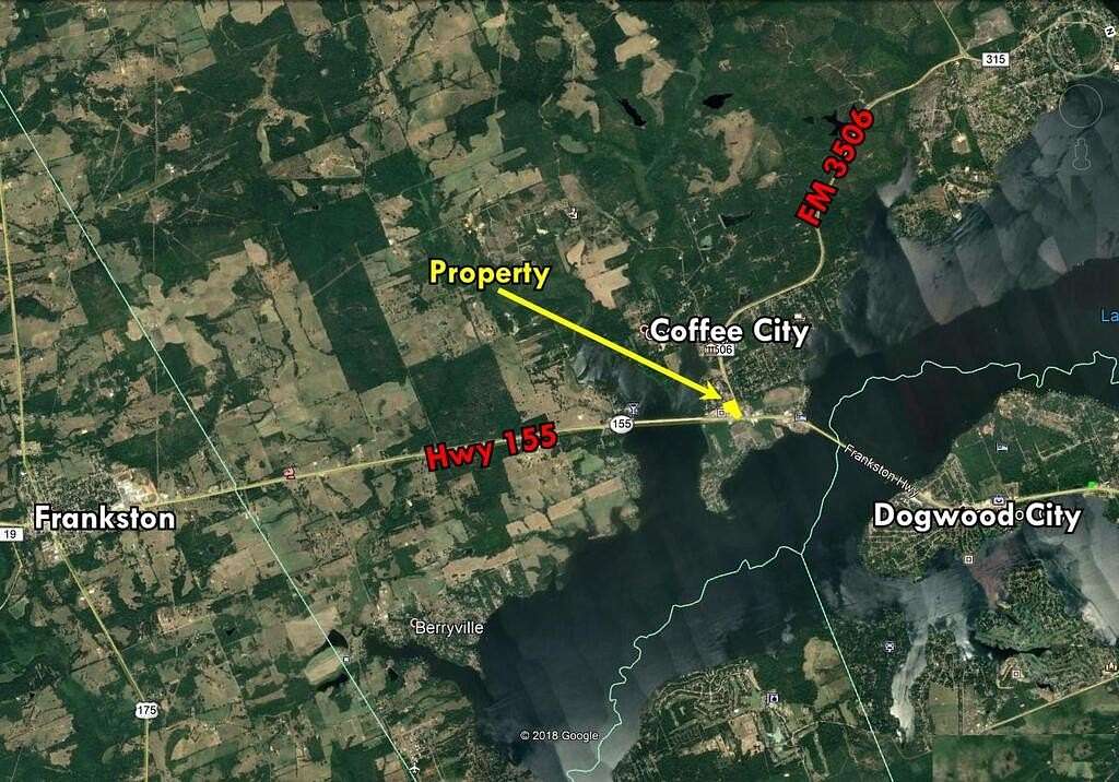 5.26 Acres of Commercial Land for Sale in Coffee City, Texas