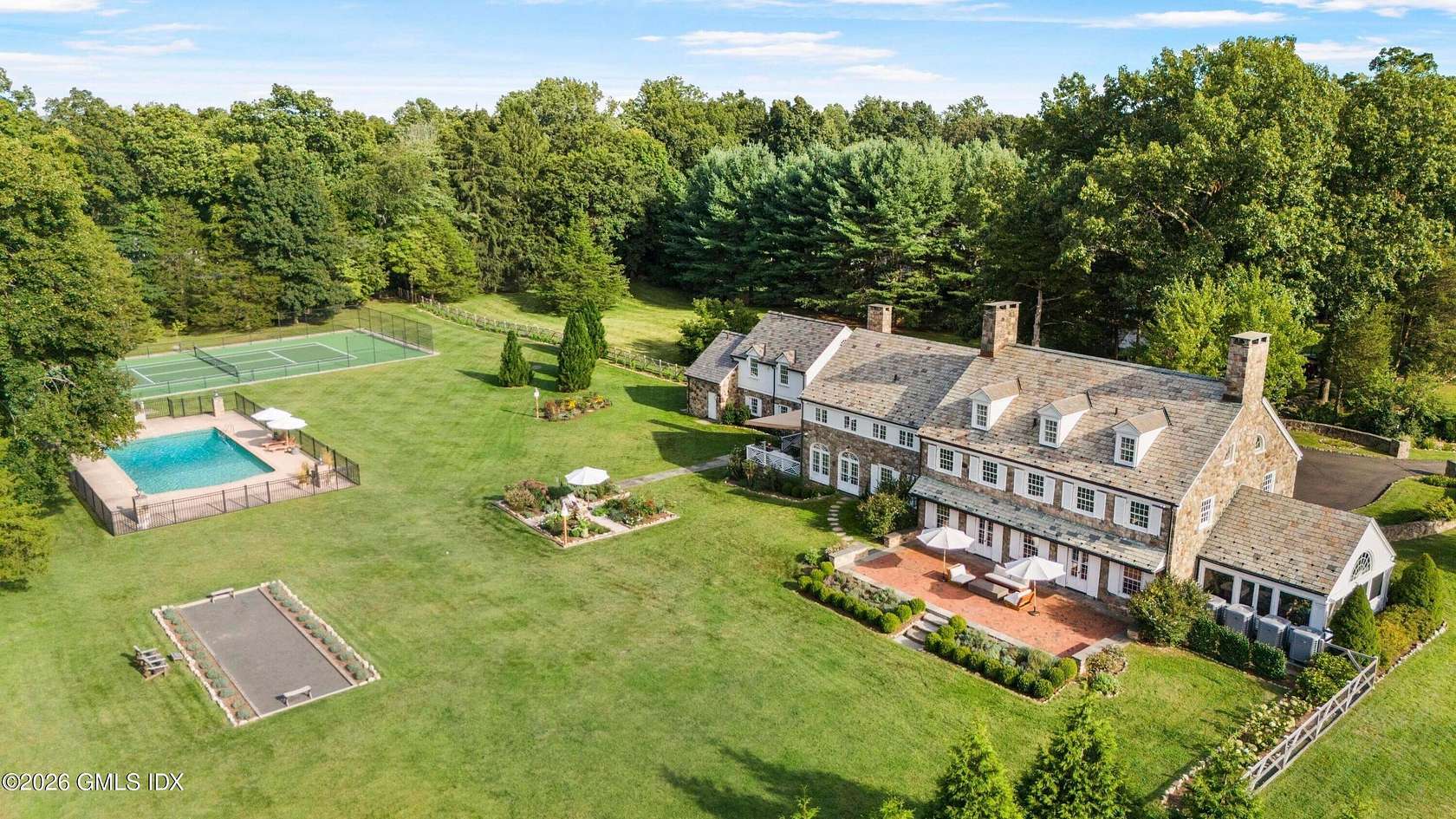 5.5 Acres of Land with Home for Sale in New Canaan, Connecticut