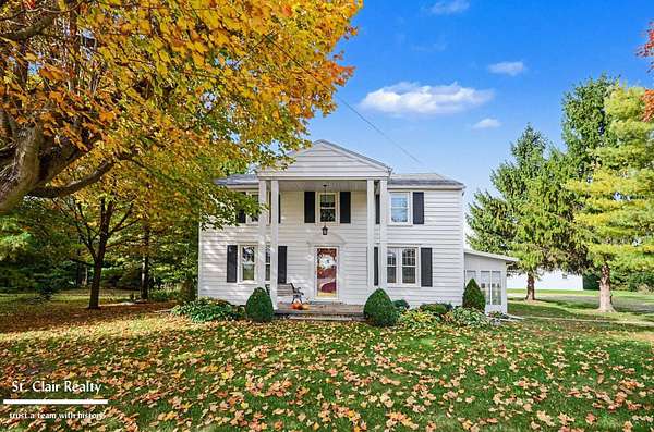 9.18 Acres of Land with Home for Sale in East China Township, Michigan