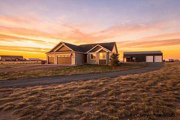 8.85 Acres of Land with Home for Sale in Cheyenne, Wyoming