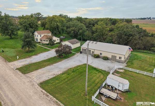 14.1 Acres of Land with Home for Sale in Adams, Nebraska