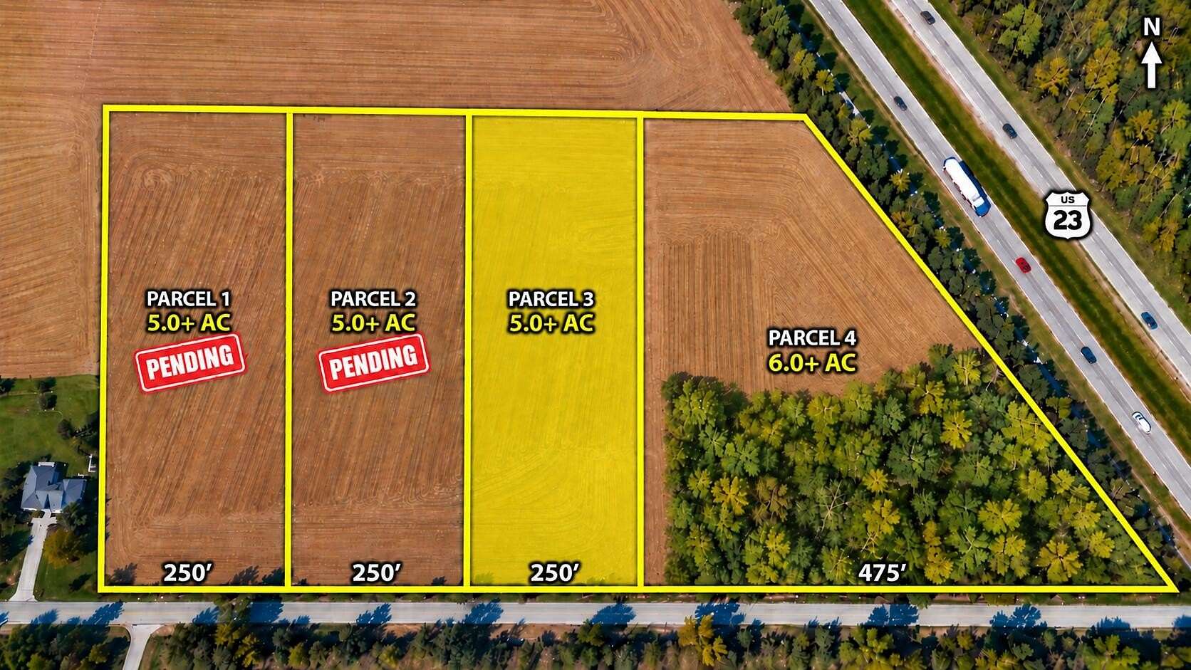 5 Acres of Land for Sale in Whiteford Township, Michigan