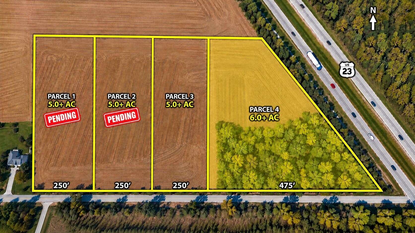 6.5 Acres of Land for Sale in Whiteford Township, Michigan