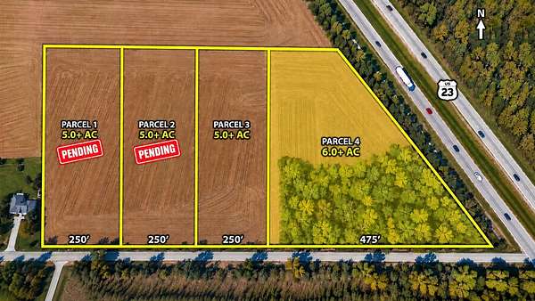 6.5 Acres of Land for Sale in Whiteford Township, Michigan