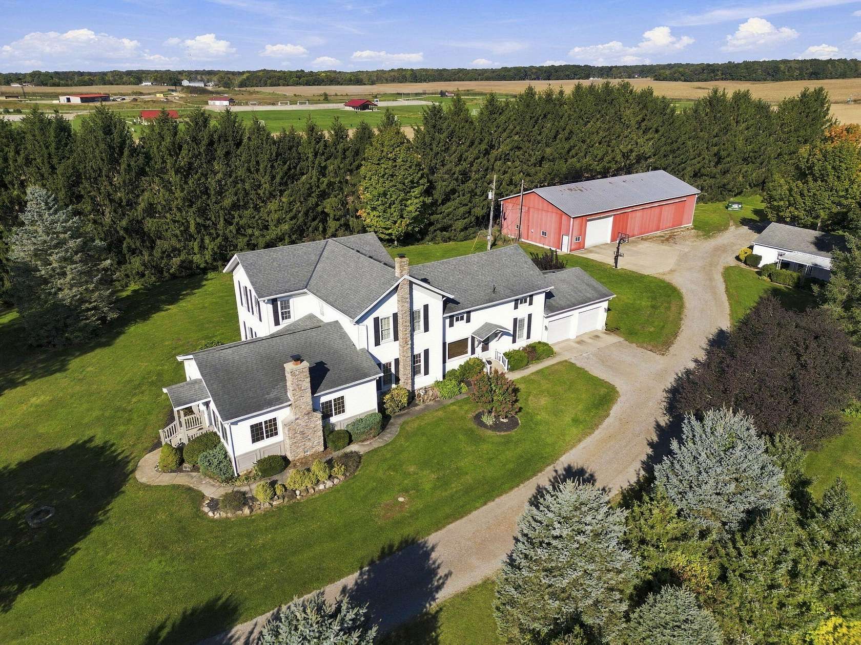 12.9 Acres of Land with Home for Sale in Edwardsburg, Michigan