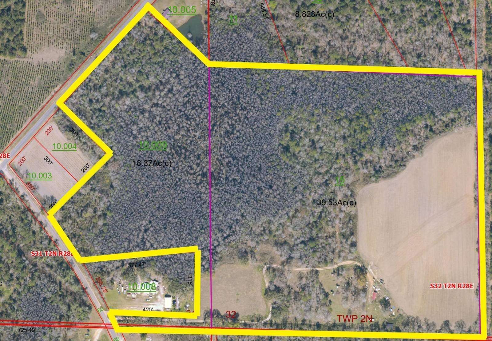 57.7 Acres of Land for Sale in Cottonwood, Alabama
