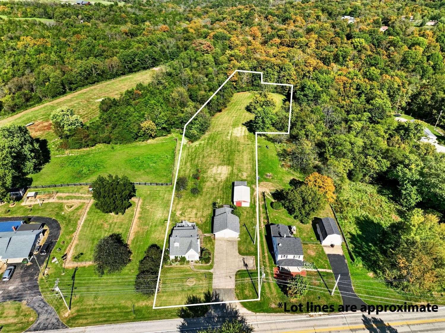 3.2 Acres of Land with Home for Sale in Lawrenceburg, Indiana