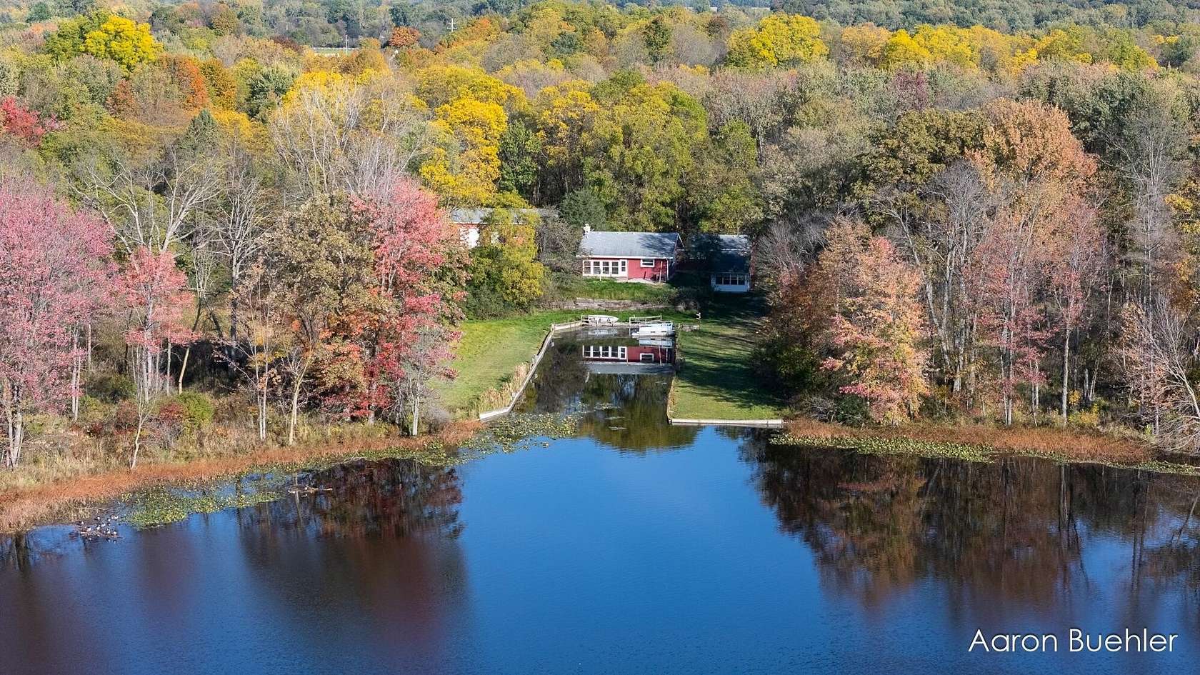 41 Acres of Recreational Land with Home for Sale in Lake Odessa, Michigan