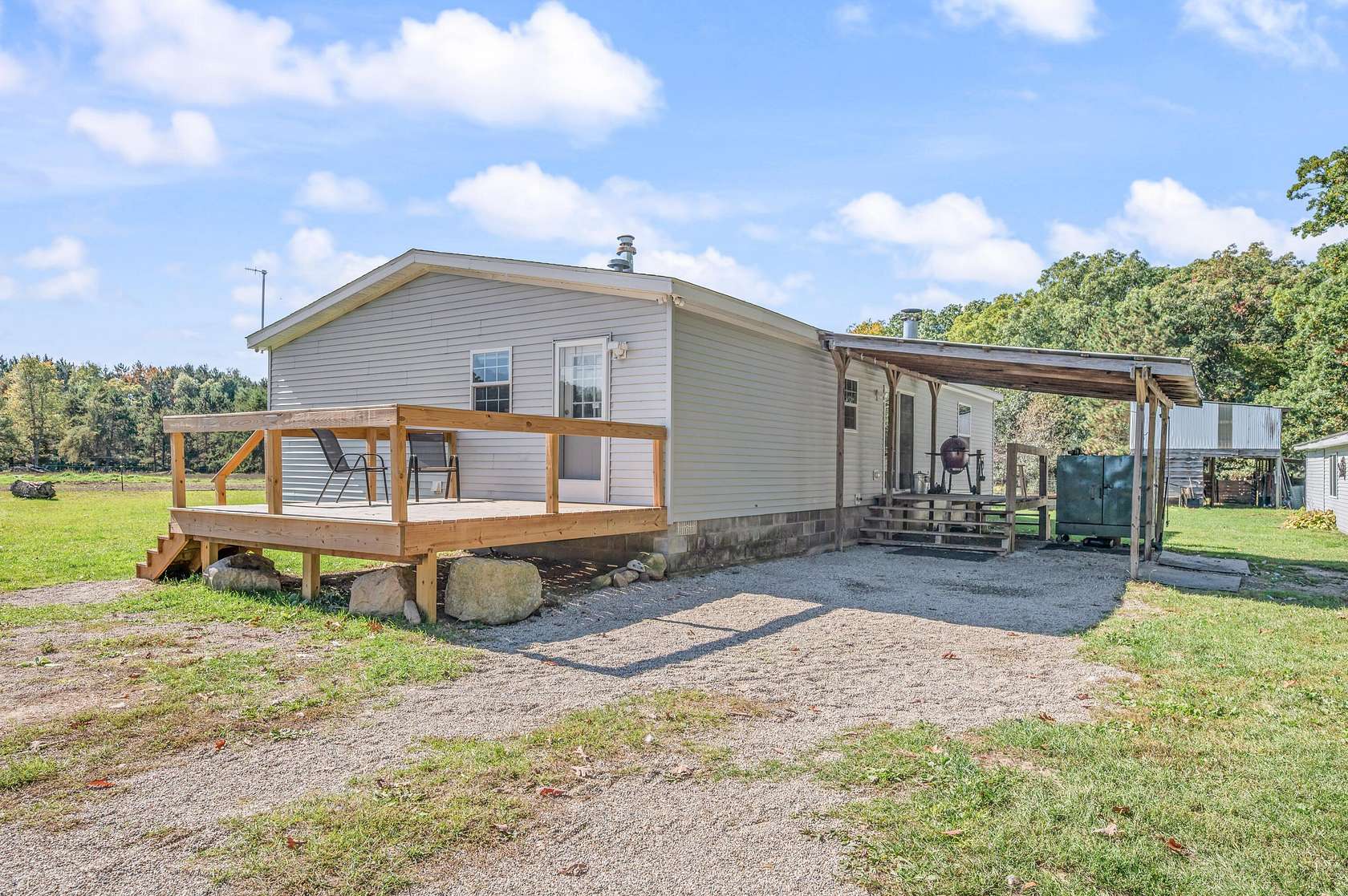 10.2 Acres of Land with Home for Sale in Chase, Michigan