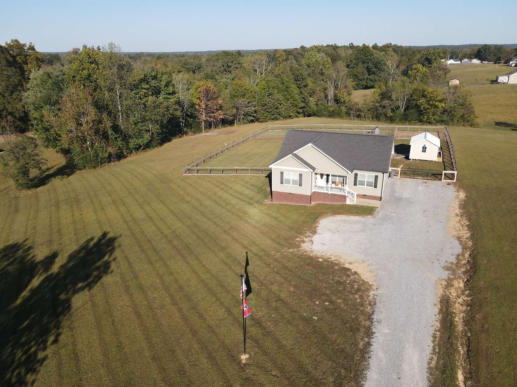 3.26 Acres of Land with Home for Sale in Charlotte, Tennessee