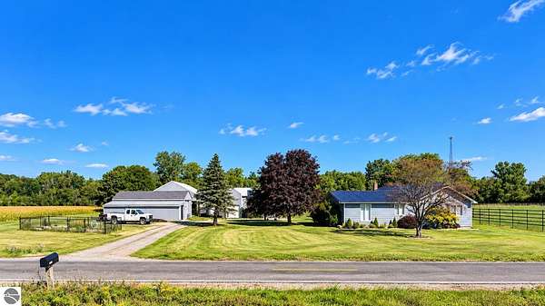 19.5 Acres of Land with Home for Sale in Coleman, Michigan