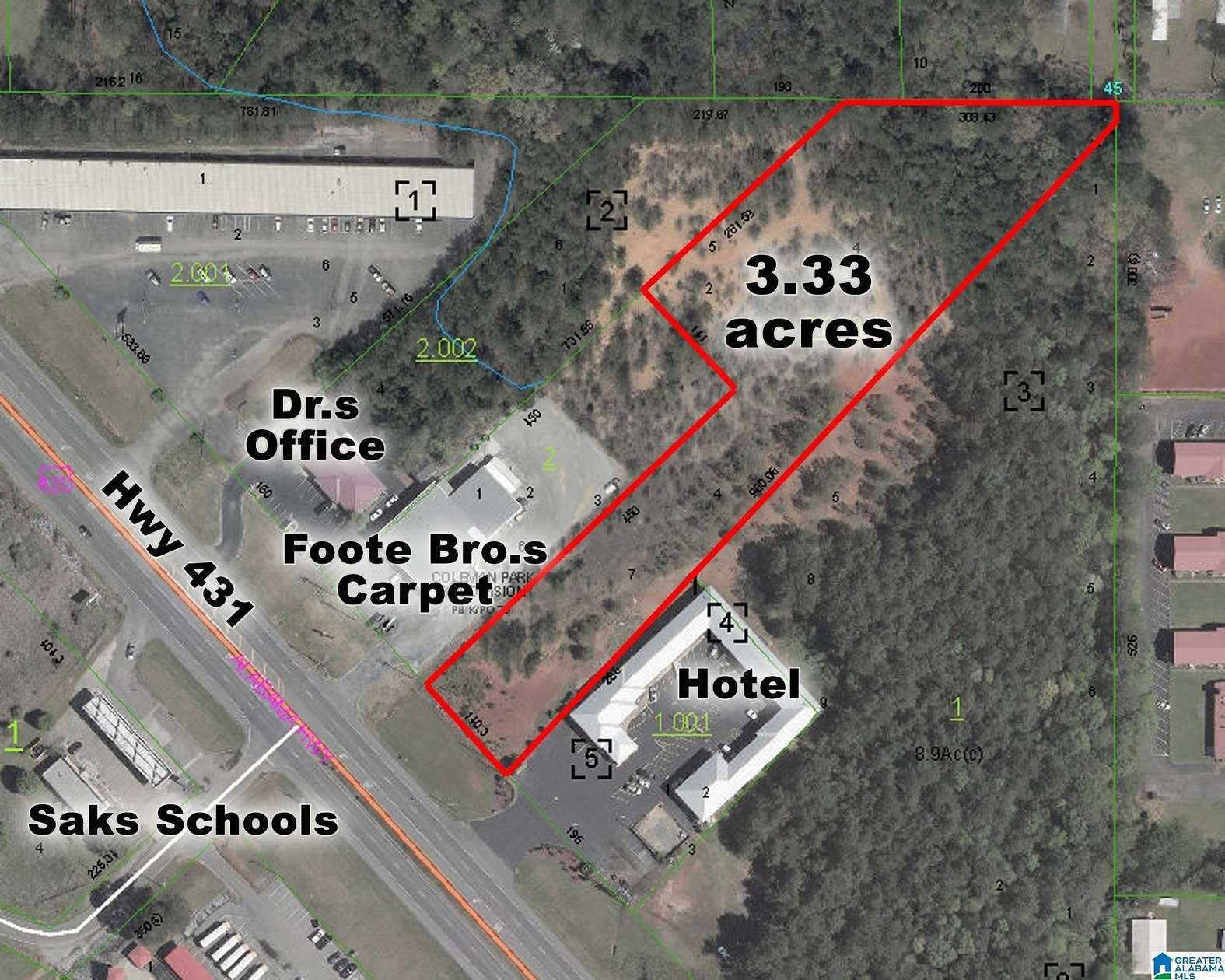 3.33 Acres of Land for Sale in Anniston, Alabama