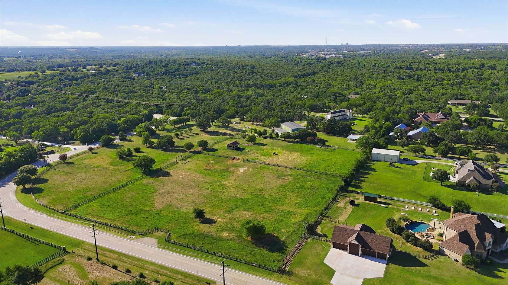 13.3 Acres of Land with Home for Sale in Copper Canyon, Texas