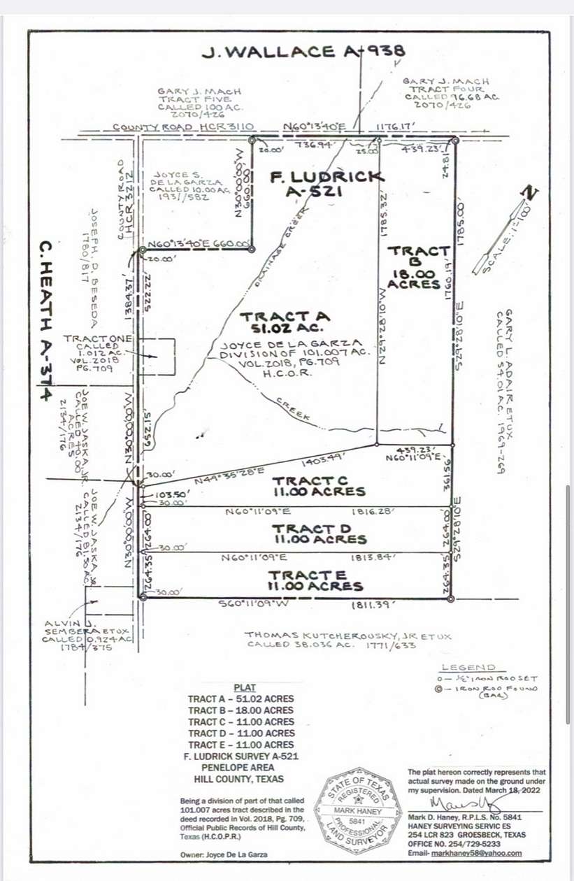 17.8 Acres of Recreational & Residential Land for Sale in Penelope, Texas