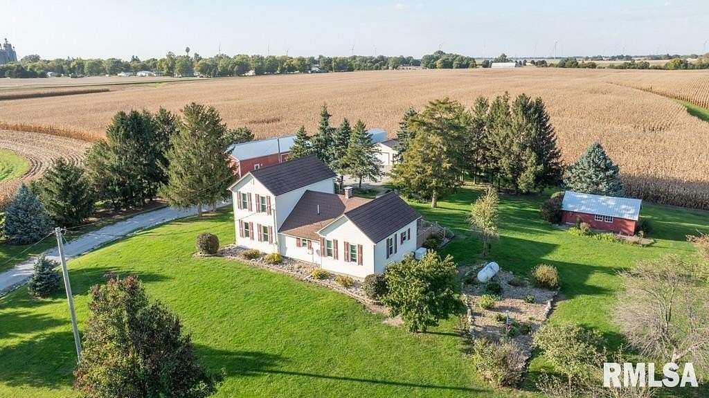 7.34 Acres of Land with Home for Sale in Secor, Illinois