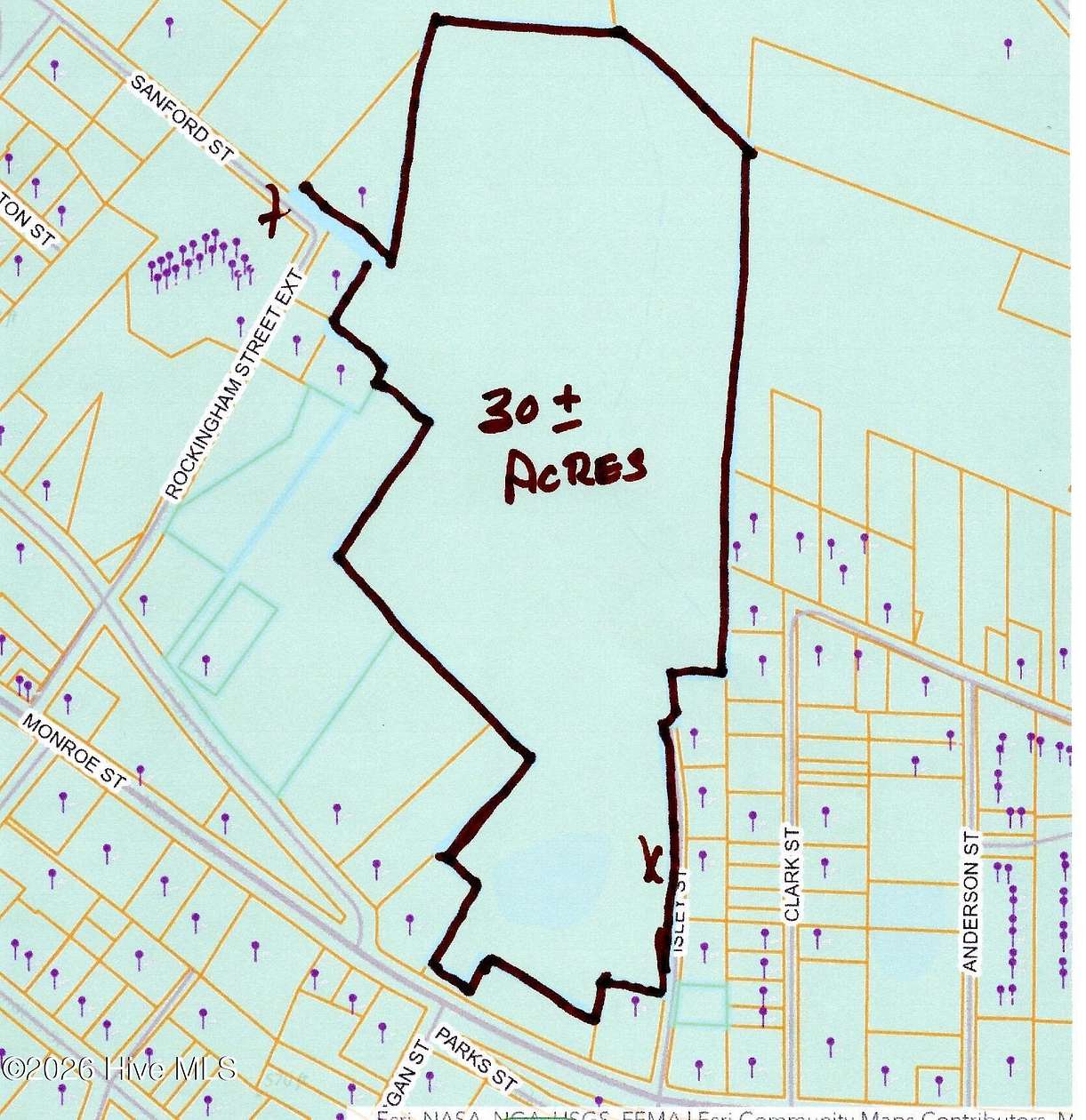 30.2 Acres of Land for Sale in Carthage, North Carolina