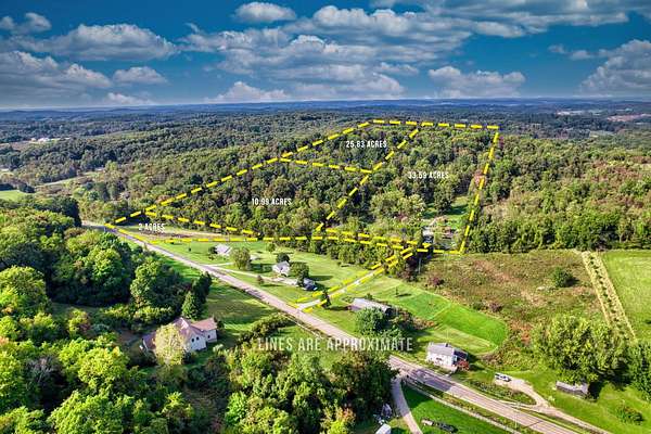 72.4 Acres of Land with Home for Auction in Newark, Ohio