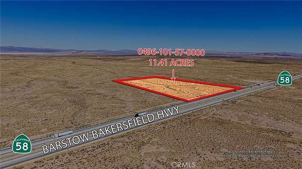 11.4 Acres of Land for Sale in Hinkley, California