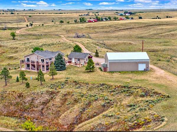 40 Acres of Agricultural Land with Home for Sale in Bennett, Colorado