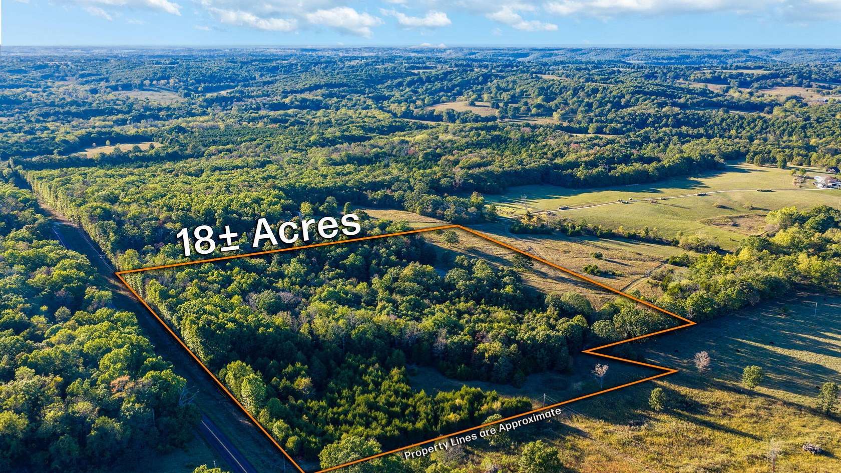 18 Acres of Recreational & Residential Land for Sale in Hartville, Missouri
