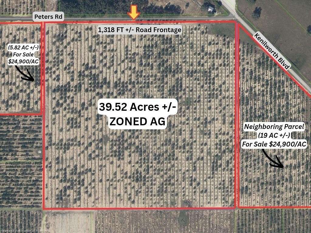 39.5 Acres of Agricultural Land for Sale in Sebring, Florida